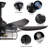 52" Modern Black Ceiling Fan With Light