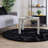 Diller Black Faux Fur Machine Washable Shag Fluffy Area Rug-597742421