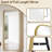 Full Length Mirror With Aluminum Alloy Frame, Freestanding Or Wall-Mounted, Shatter-Proof Glass, Rounded Corners For Safety, Ideal For Bedroom, Dressing Room, Or Living Room-403086038-403086039