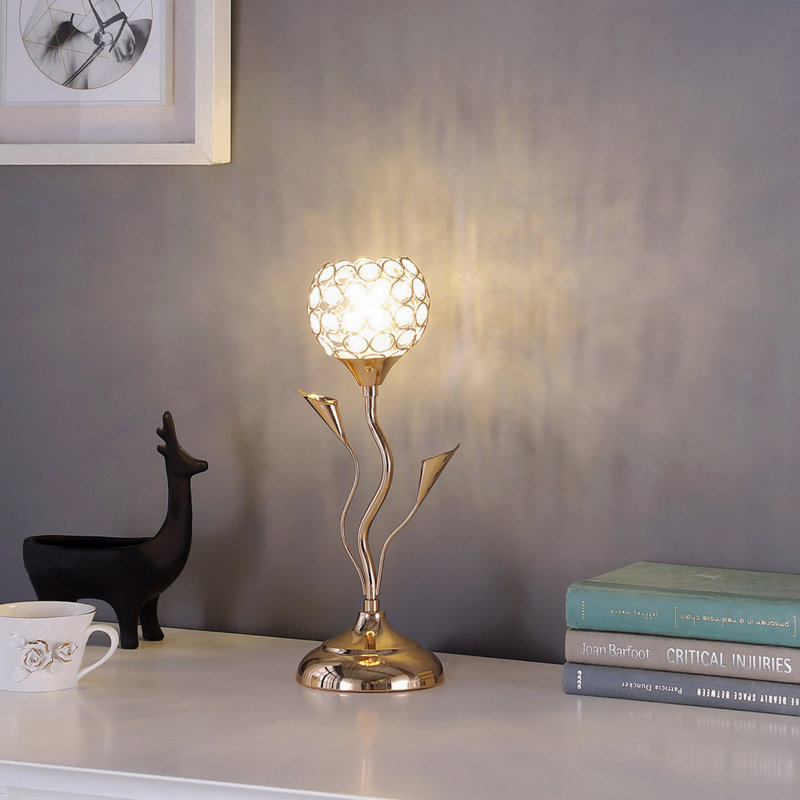 Bell Glam Metal Table Lamp