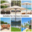 Parasols d'extérieur 9 pi avec inclinaison et manivelle-591123737