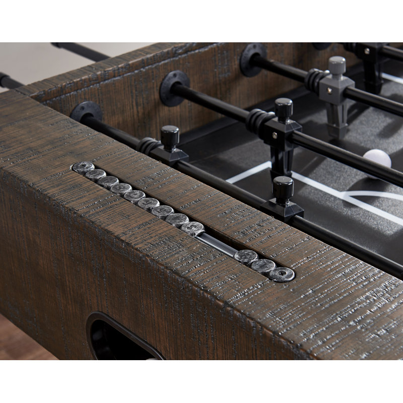 Homestead Cappuccino Rustic Foosball Table with Steel Rods