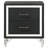 Black 2-Drawer Nightstand Bedside Table