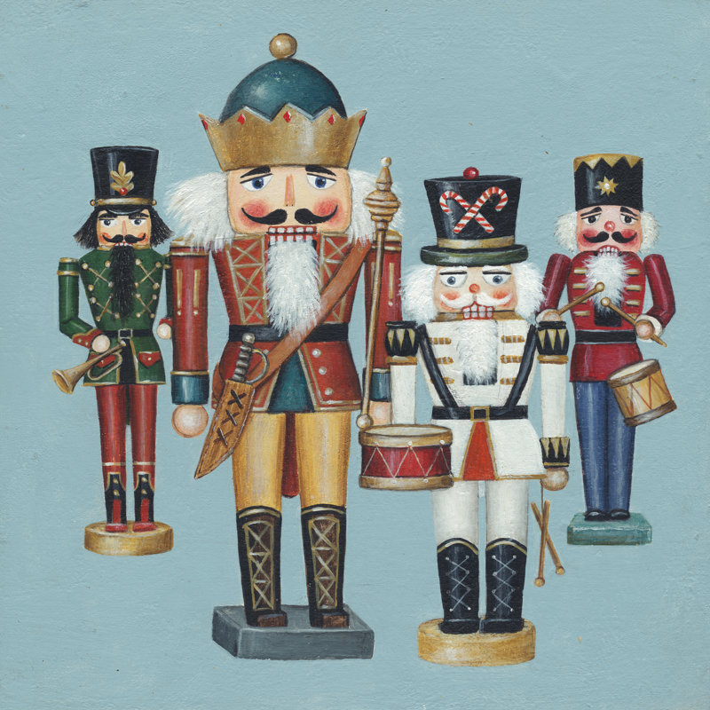 King Nutcrackers by David Carter Brown - Wrapped Canvas Art Prints, 30cm H x 30cm W x 3.8cm D
