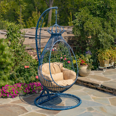 Almita 1 Person Egg Chair with Stand