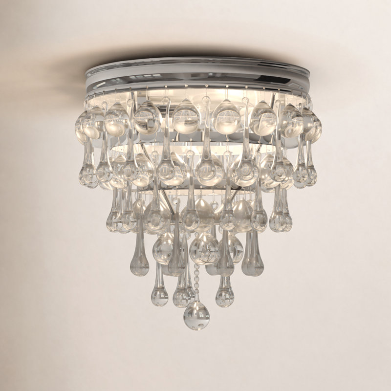 Plafonnier encastré 3 lumières Stoneham, Chrome
