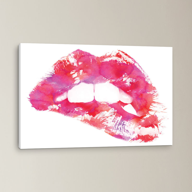 « Lippss », reproduction d'impression, H 12 po x l 18 po x P 1,5 po, Toile