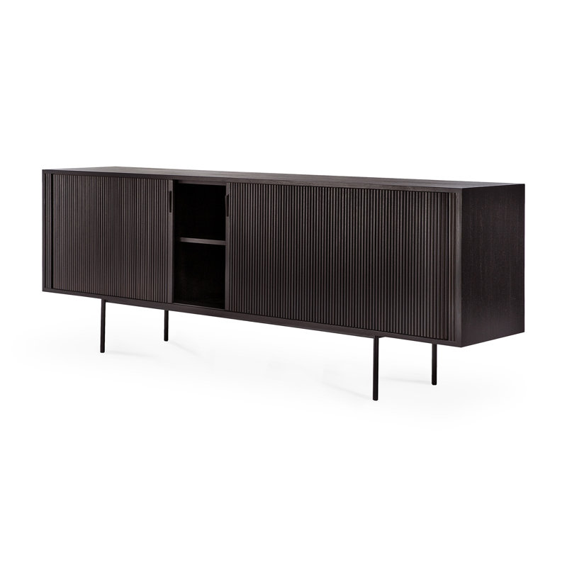 Roller Max 88.1'' W Solid Wood Sideboard, Brown