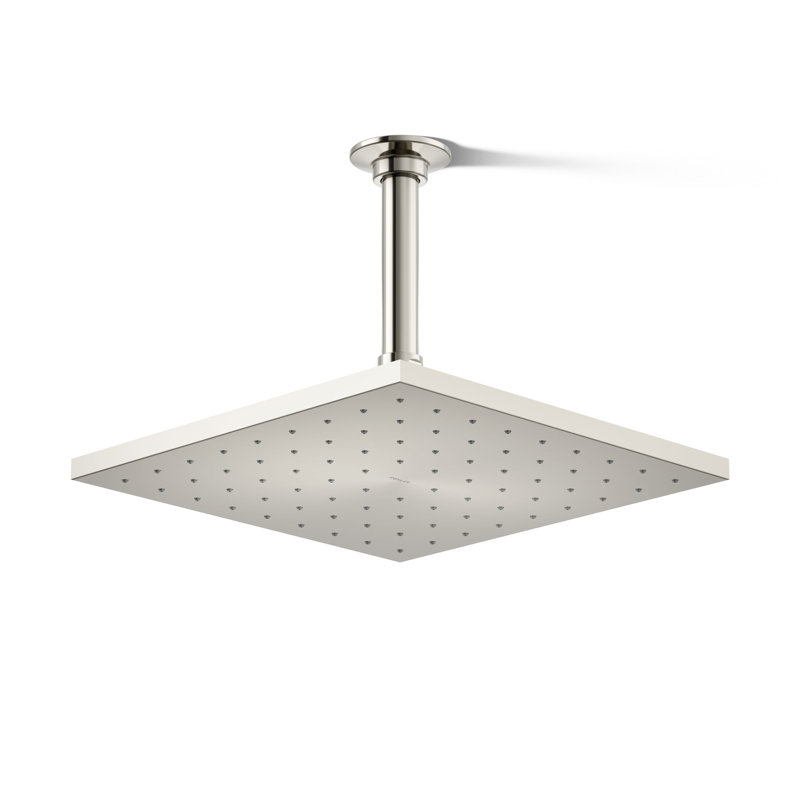 Pomme de douche à pluie 10 po 2,5 GPM Kohler, Nickel poli éclatant
