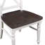 2 chaises brunes et blanches