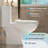 1.1/1.6 GPF Dual-Flush Toilet With Siphonic S-Trap-124986424