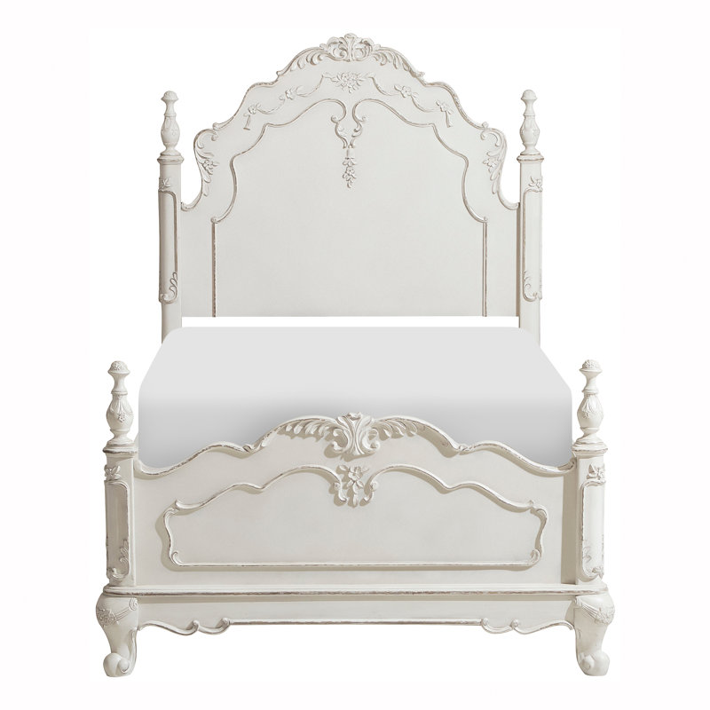 Lit standard en bois massif Losoya, Simple