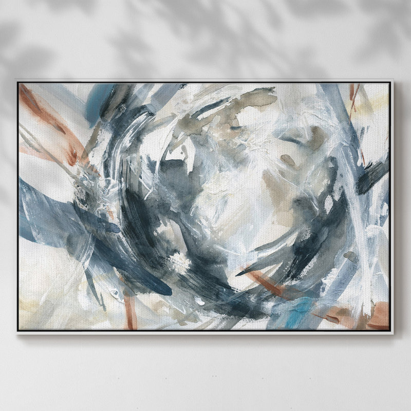 " Hypnotic Array ", 27" H x 41" W x 2" D, White