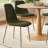 4 - Person Dining Table Sets With 39.5'' Round Table & 4 Upholstered Fabric Chairs-750792244