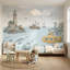 Murale sous-marine nautique avec papier peint phare-1066558743-1066558742