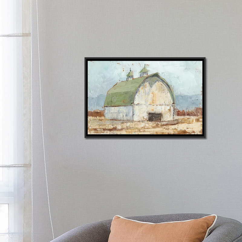 «Barn III», reproduction sur toile, H 18 po x l 26 po x P 1,5 po, Black Framed Canvas, Pas de tapis