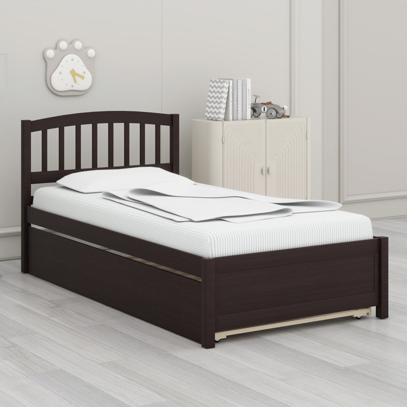 Platform Bed With Trundle, Espresso