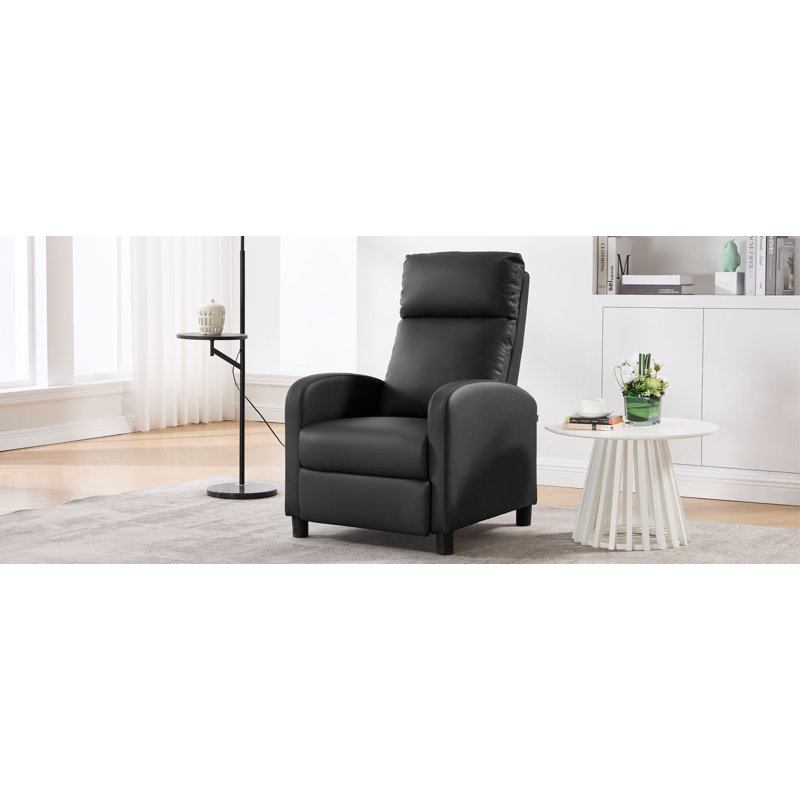 65.5cm Wide Standard Recliner, Black