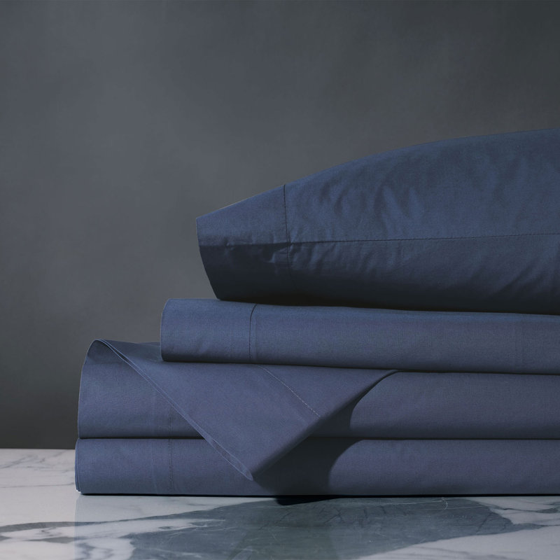 Palma Percale Sheet Set In Azure