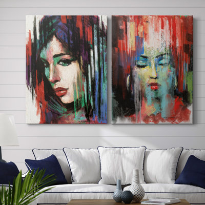 Pop Pastel II - ensemble de 2 reproductions d'art