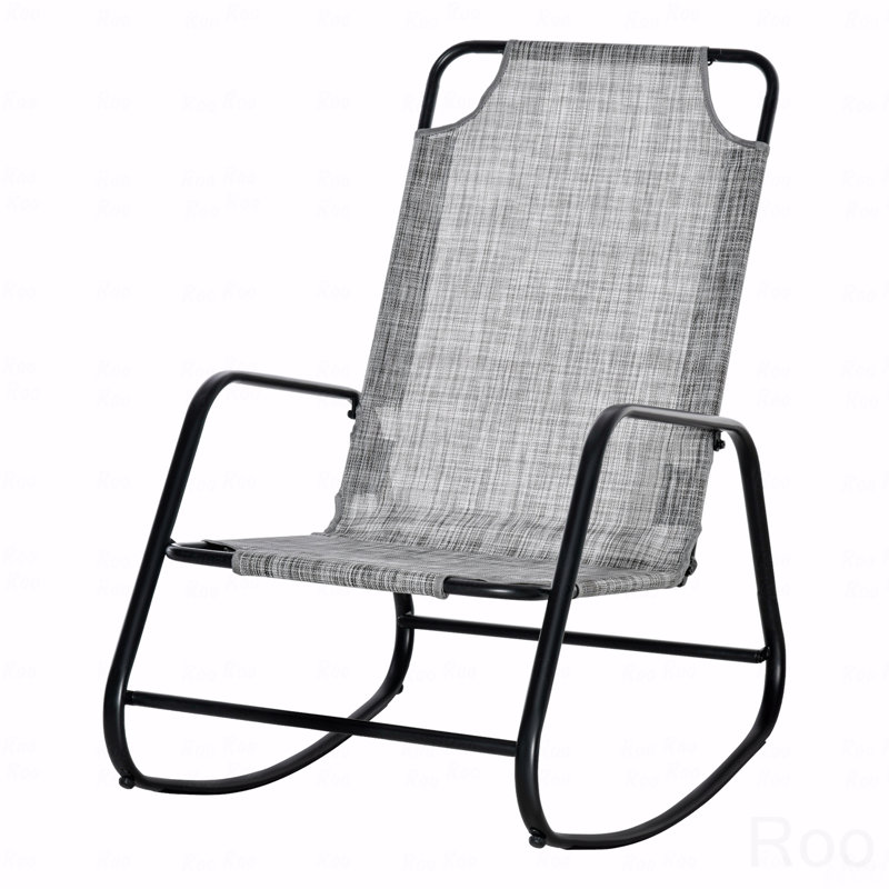 Chaise berçante de jardin intérieur / extérieur, chaise berçante en tissu Sling