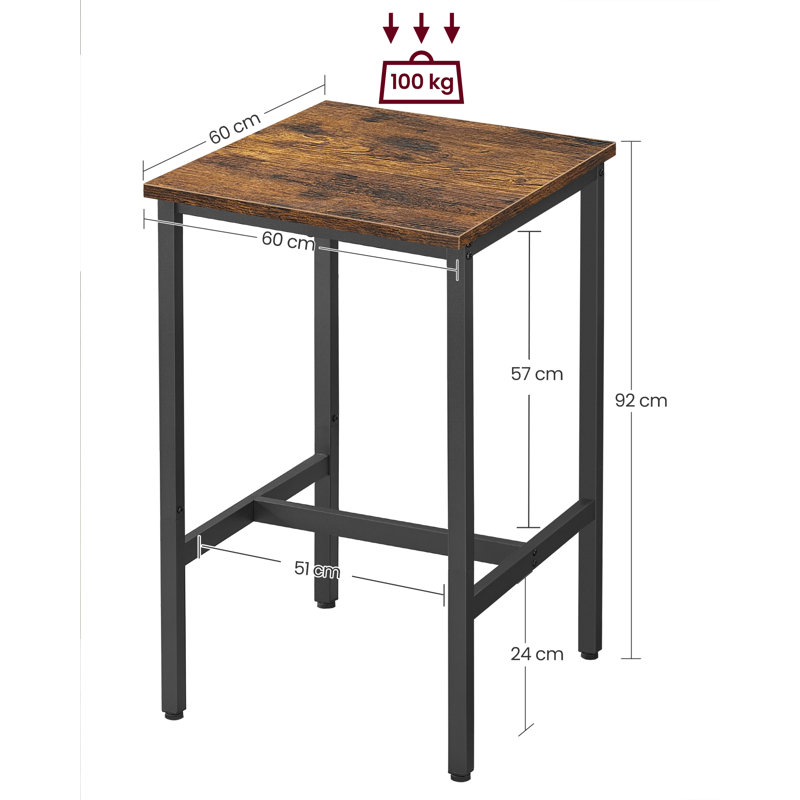 Cometa 60cm Home Bar, Rustic Brown