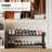 Expandable Shoe Rack, 2 Tier Metal Shoe Shelf, Adjustable Shoe Stand for Sneakers, Boots, Heels, Heavy-Duty Steel Standing Shoe Organizer for Entryway, Closet, Bedroom, Black-466425671-466425689