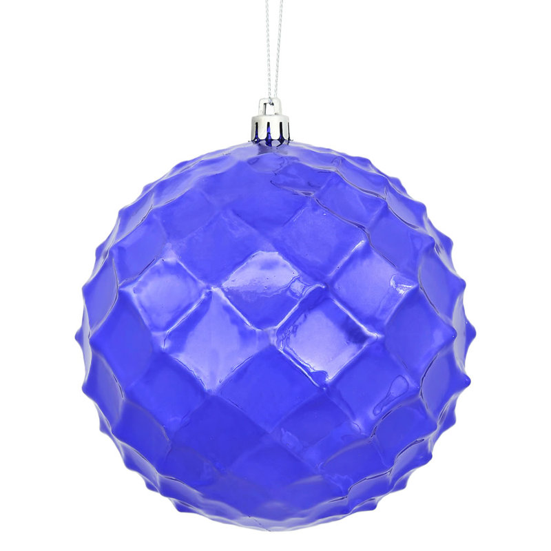 Ornement de Noël babiole brillant, Mauve, 4