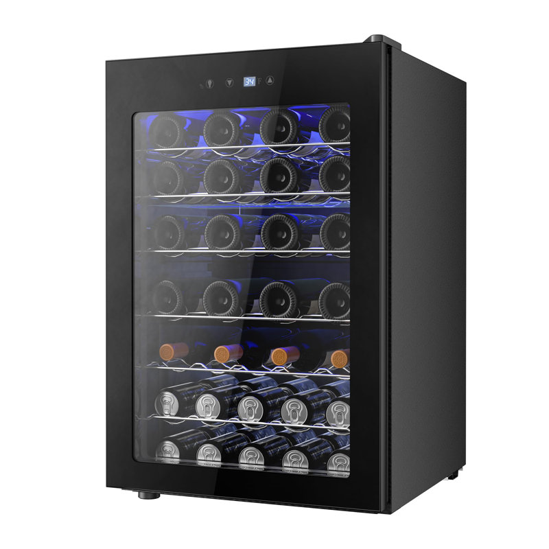 4.5 Cu.ft Beverage Refrigerator Cooler, Black