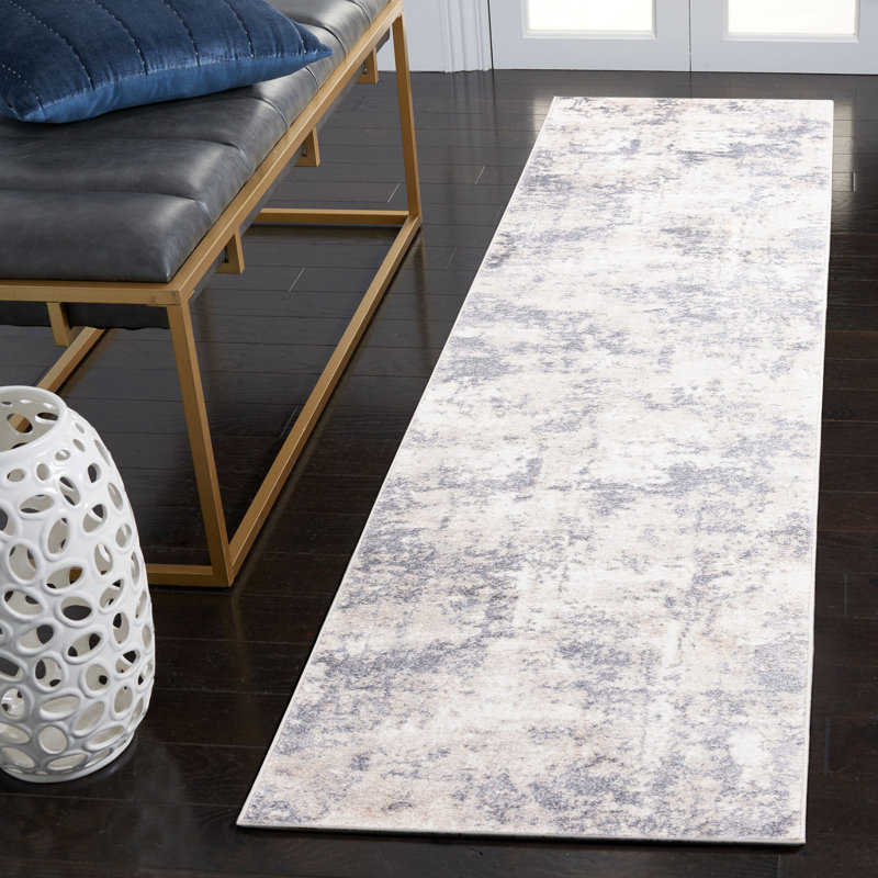 Hanka Grey / Beige Rug, Runner 2'3" x 9'