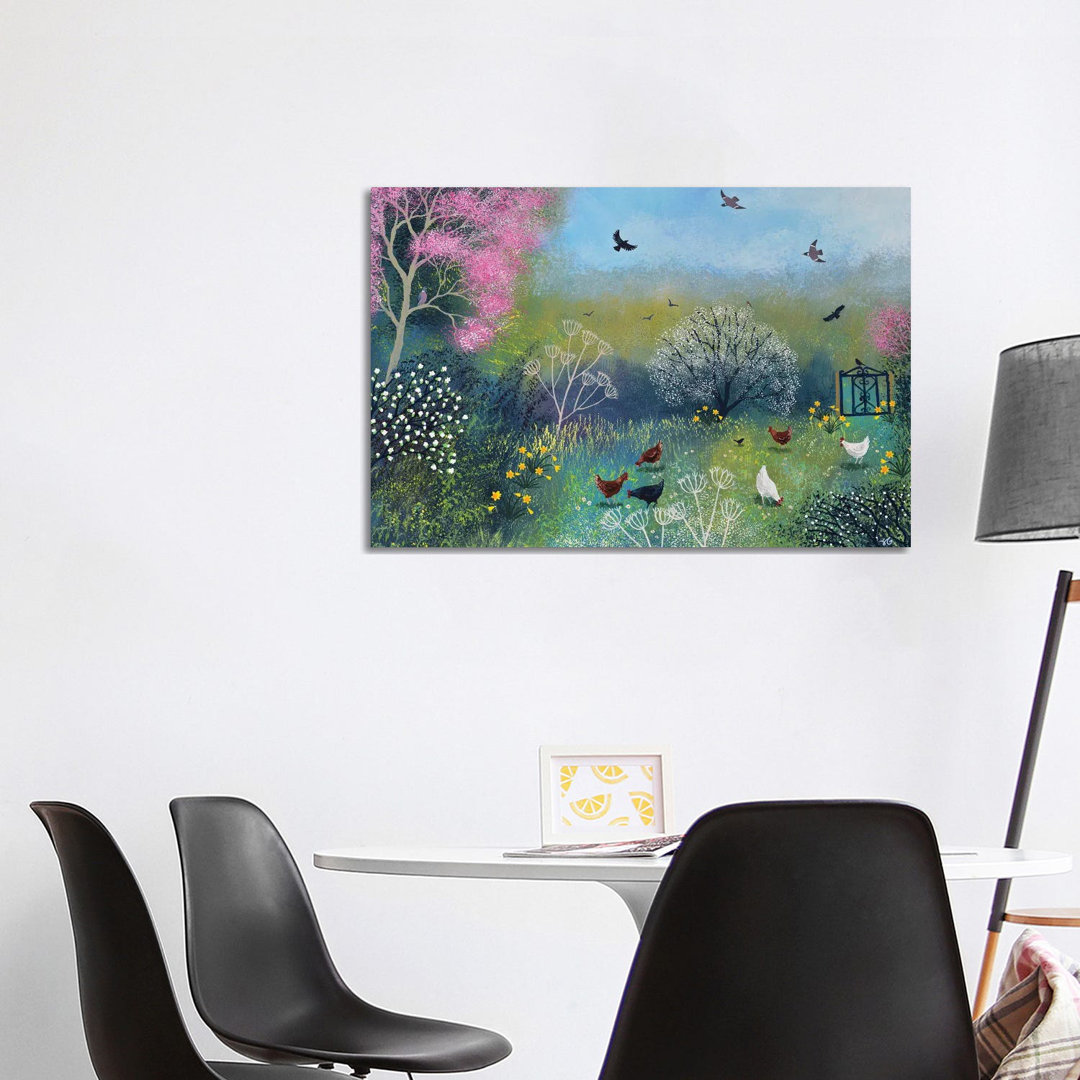 Spring Chorus by Jo Grundy - Wrapped Canvas Painting