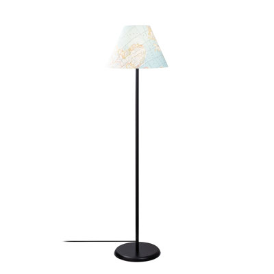 62.99'' Black Traditional Floor Lamp with Outlet