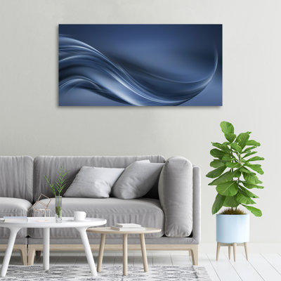 Grey Wave - Wrapped Canvas Print