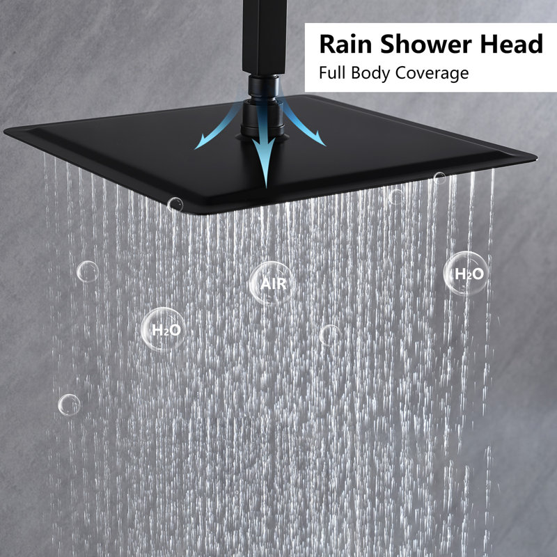 Shower System, Matte Black