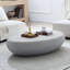 43.3" Oval Coffee Table Faux Stone Table-1948431201-1948431203