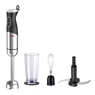  BETTY CROCKER Immersion Blender for Home & Kitchen, 2-Speed  Hand Mixer Electric Handheld with Stainless Steel Blade, Beaker & Whisk,  250W Portable Blender with Ergonomic Handle, White: Home & Kitchen