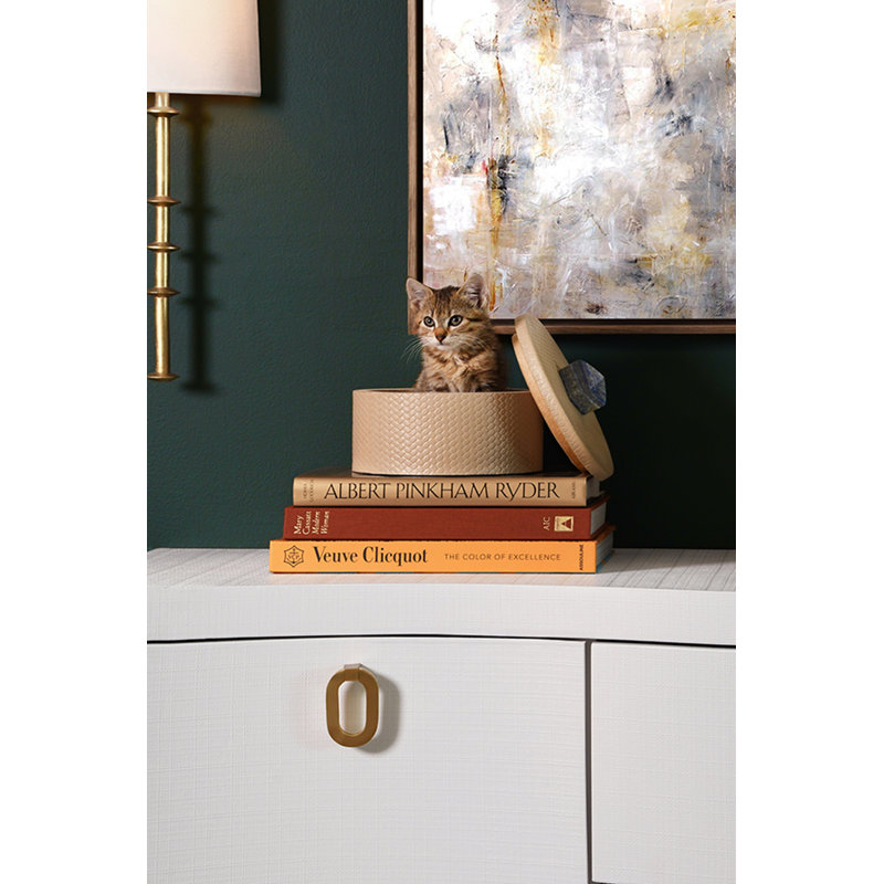 72 in. W Sideboard, Textured White