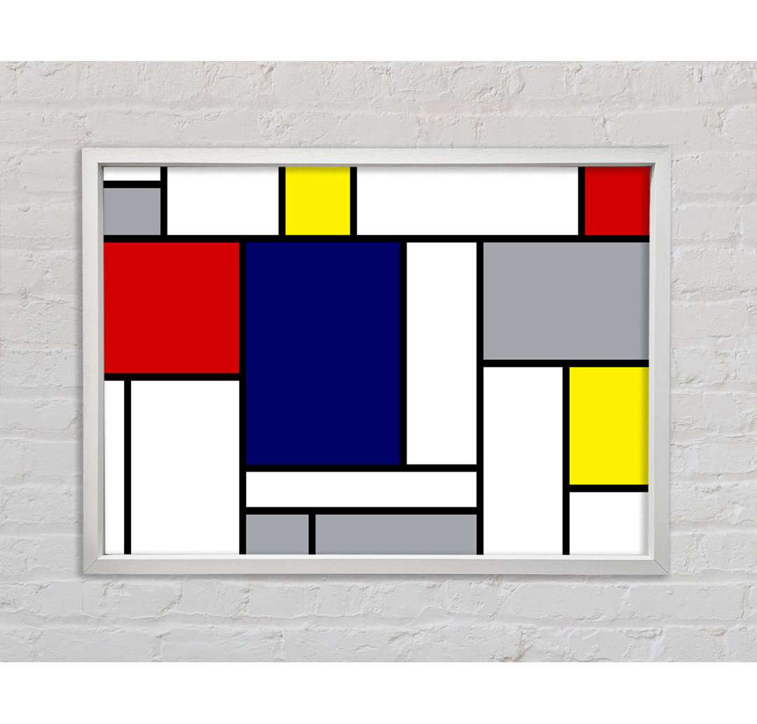 Rectangles Of Colour - Einzelne Bilderrahmen Kunstdrucke auf Leinwand