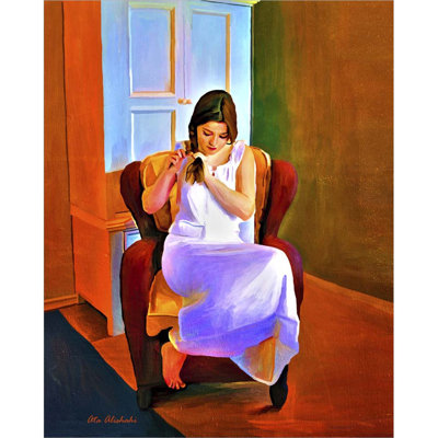 " Lady Sitting On A Chair "