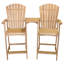 Plateau Adirondack en bois massif Roseline