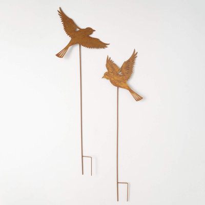 Leonel Water Resistant Metal Animals Garden Stake