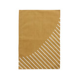Abstract Flatweave Rectangle 5' x 7' Cotton Area Rug in Yellow