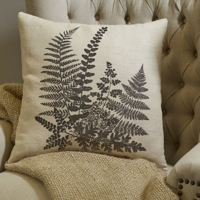 Pen-and-Ink Fern Pillow Cover