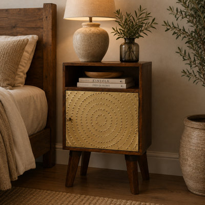 Turville 40 cm W Solid Wood Bedside Table
