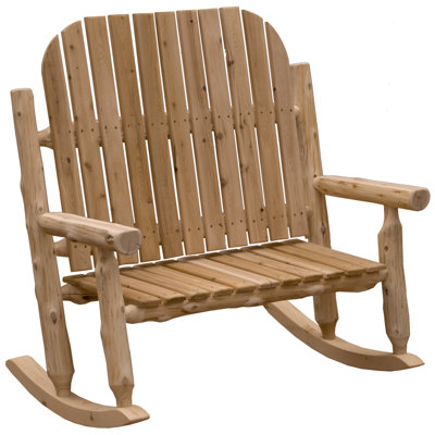 Two-Person Adirondack Rocking Chair - Unfinished/Unassembled