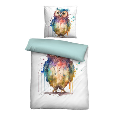 100% Cotton 57 TC Reversible 2 Piece Duvet Cover Set