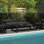 Ensemble de clôture de piscine en aluminium, 4 pi x 12 pi, noir