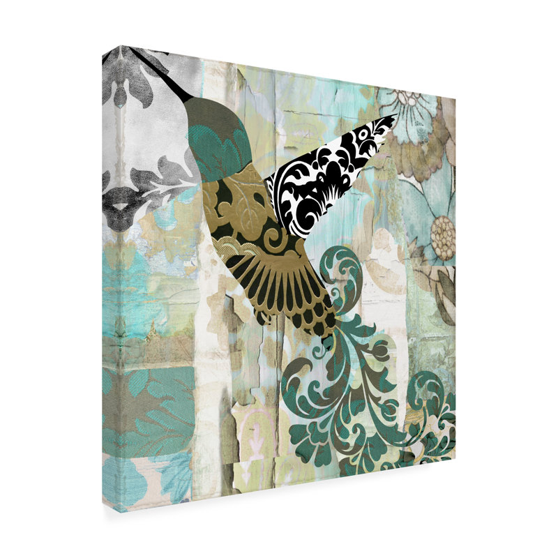 Art sur toile Batik Ii, H 14 po x l 14 po
