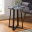 Table de bout à pieds croisés de 22 po Paramus-1712262947