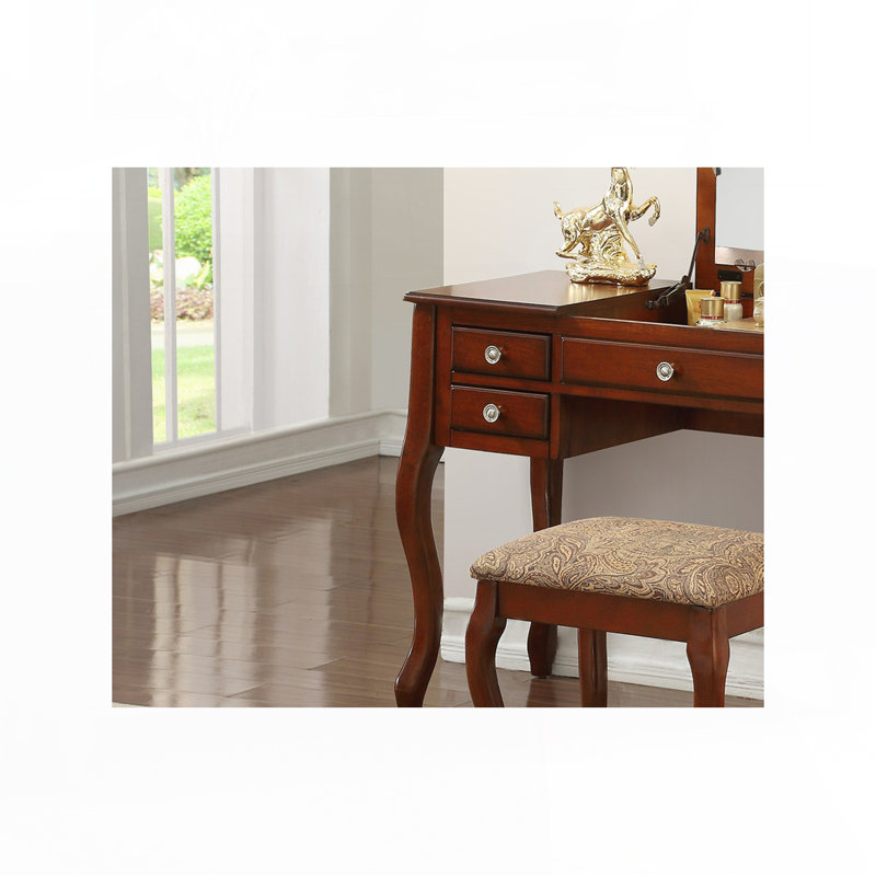 Ensemble de coiffeuse classique, Cerisier